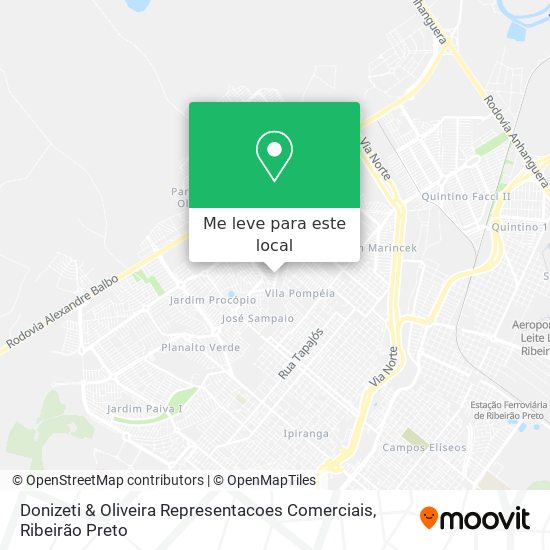 Donizeti & Oliveira Representacoes Comerciais mapa