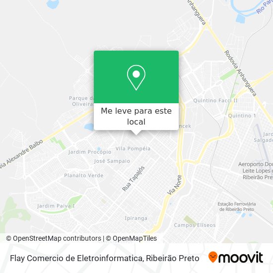 Flay Comercio de Eletroinformatica mapa