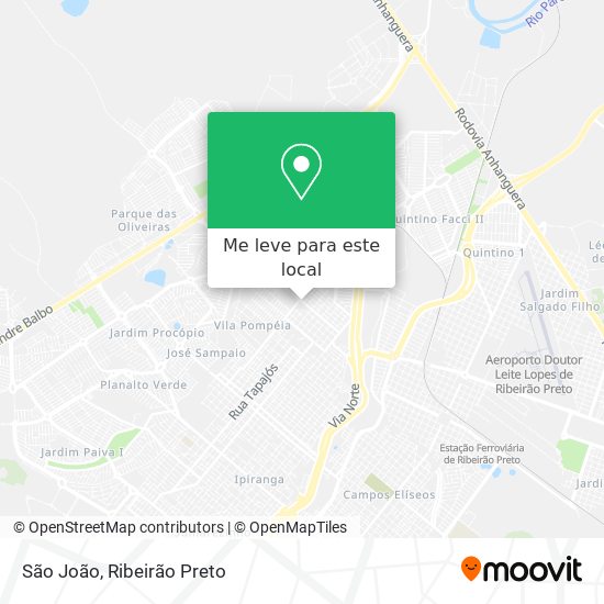 São João mapa