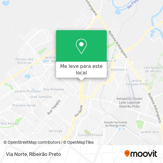 Via Norte mapa