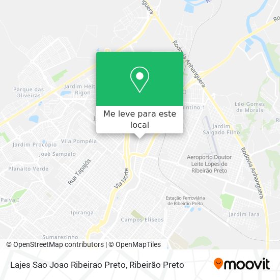 Lajes Sao Joao Ribeirao Preto mapa