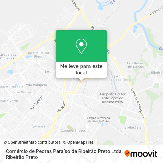 Comércio de Pedras Paraíso de Ribeirão Preto Ltda mapa