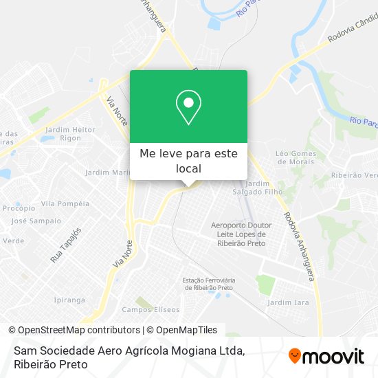 Sam Sociedade Aero Agrícola Mogiana Ltda mapa