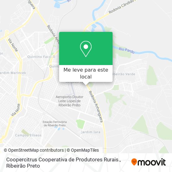 Coopercitrus Cooperativa de Produtores Rurais. mapa