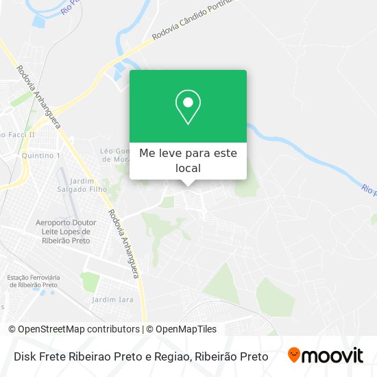 Disk Frete Ribeirao Preto e Regiao mapa