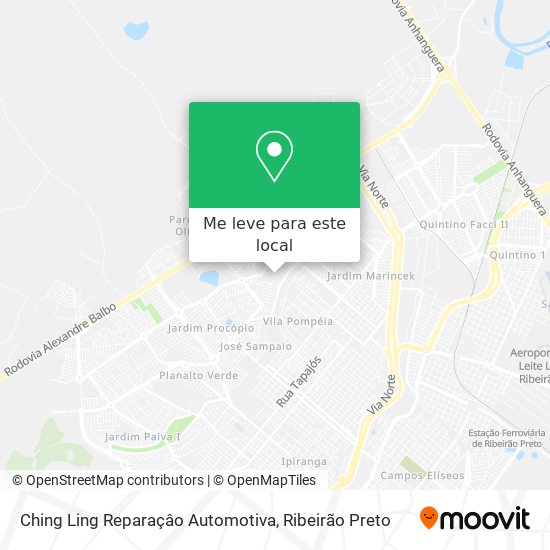 Ching Ling Reparaçâo Automotiva mapa