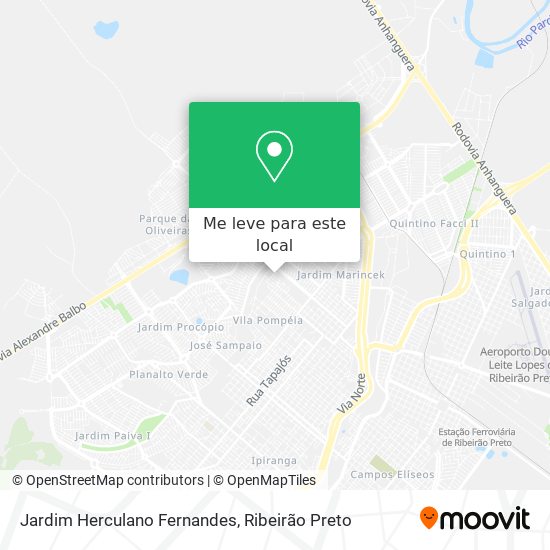 Jardim Herculano Fernandes mapa