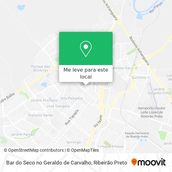 Bar do Seco no Geraldo de Carvalho mapa