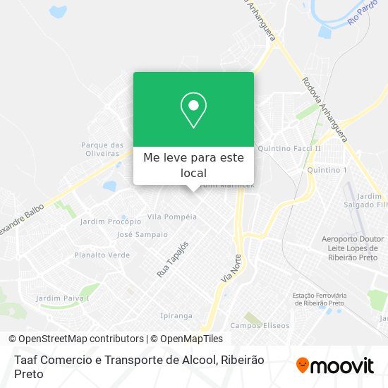 Taaf Comercio e Transporte de Alcool mapa