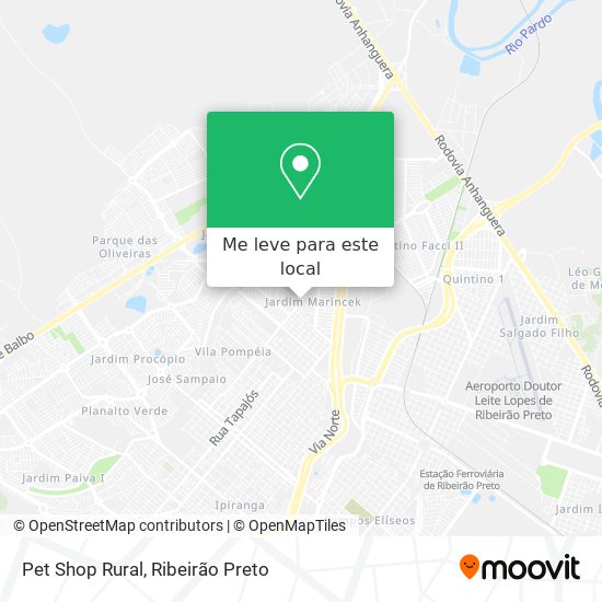 Pet Shop Rural mapa