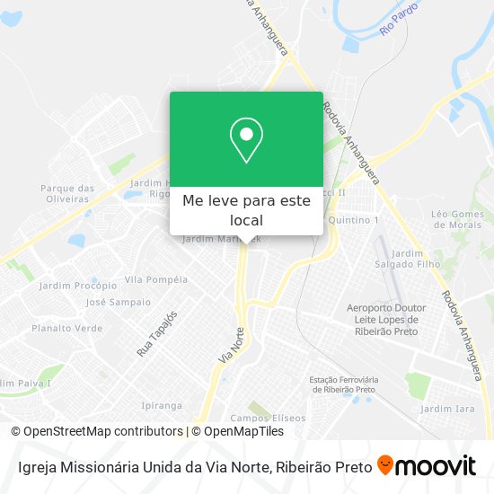 Igreja Missionária Unida da Via Norte mapa