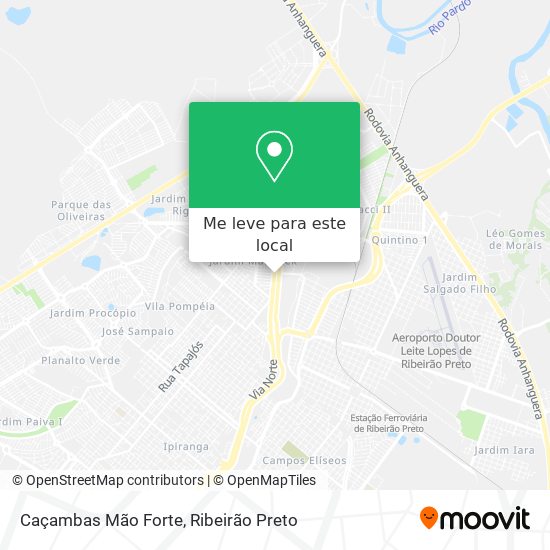 Caçambas Mão Forte mapa