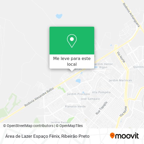 Área de Lazer Espaço Fênix mapa