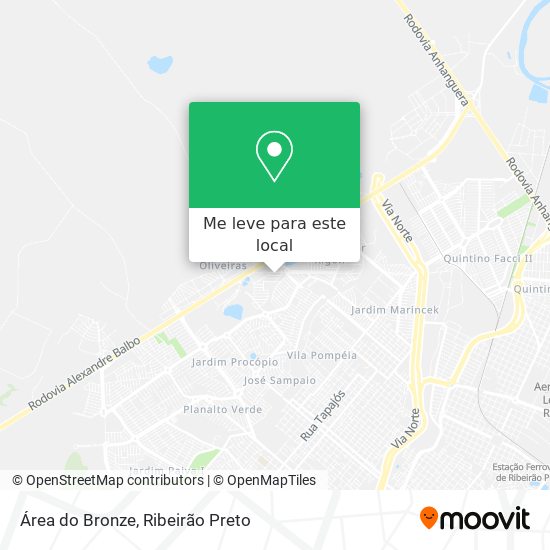 Área do Bronze mapa