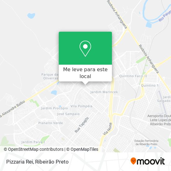 Pizzaria Rei mapa