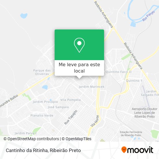 Cantinho da Ritinha mapa