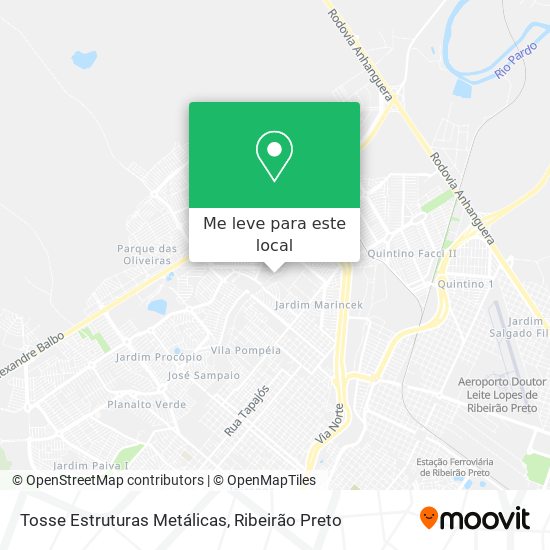 Tosse Estruturas Metálicas mapa
