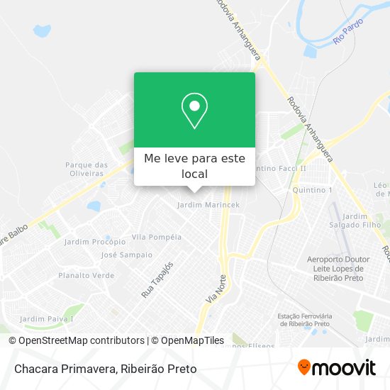 Chacara Primavera mapa