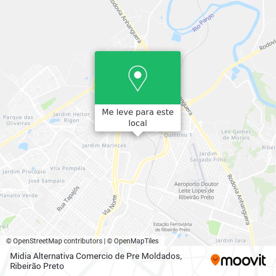 Midia Alternativa Comercio de Pre Moldados mapa