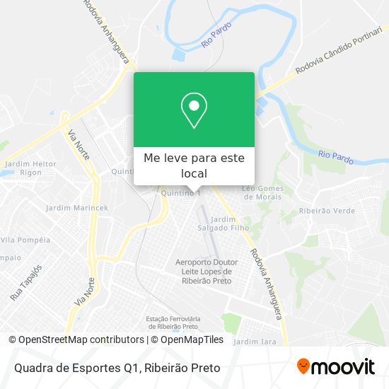 Quadra de Esportes Q1 mapa
