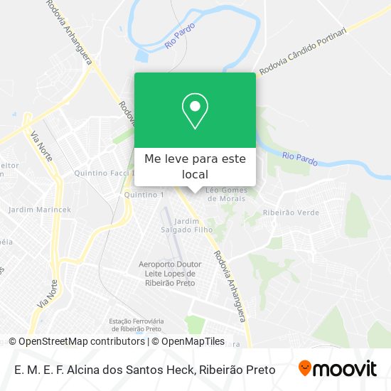 E. M. E. F. Alcina dos Santos Heck mapa