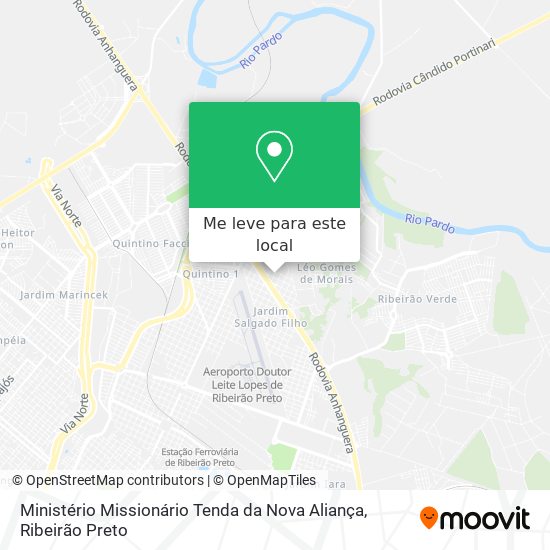 Ministério Missionário Tenda da Nova Aliança mapa