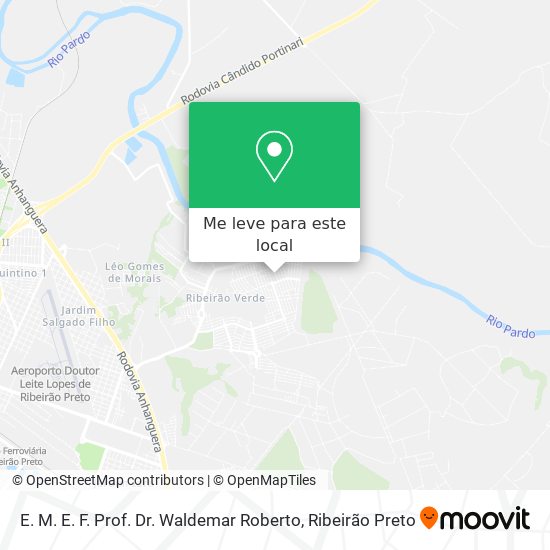 E. M. E. F. Prof. Dr. Waldemar Roberto mapa