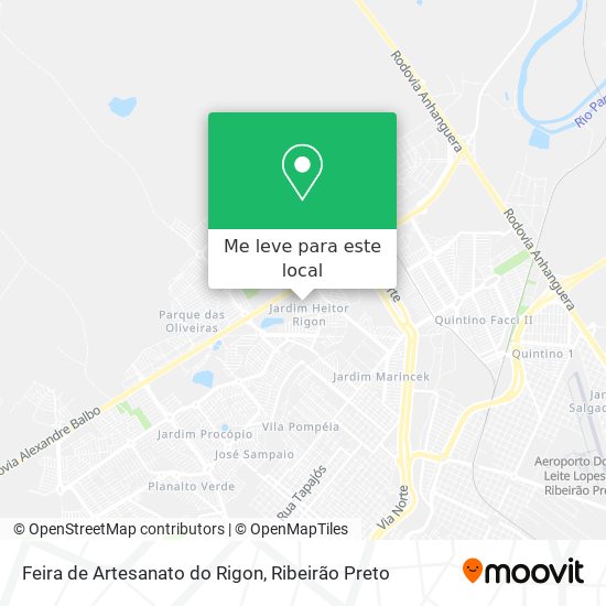 Feira de Artesanato do Rigon mapa