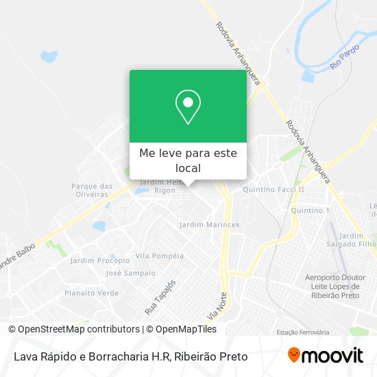Lava Rápido e Borracharia H.R mapa