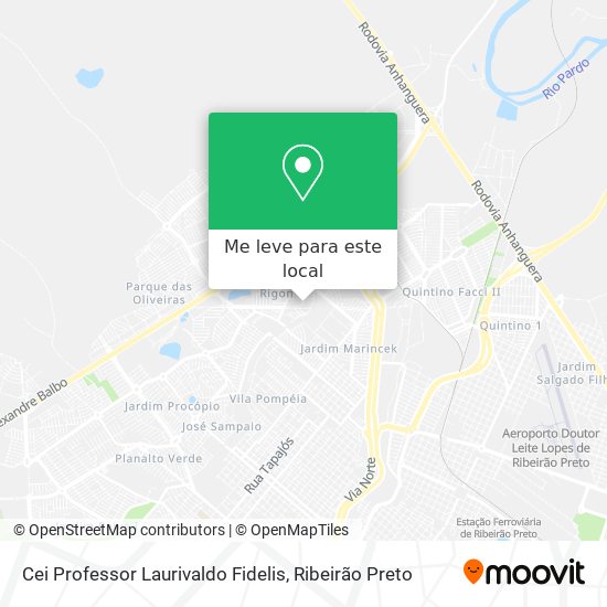 Cei Professor Laurivaldo Fidelis mapa