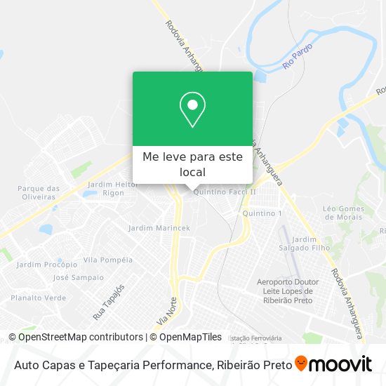 Auto Capas e Tapeçaria Performance mapa