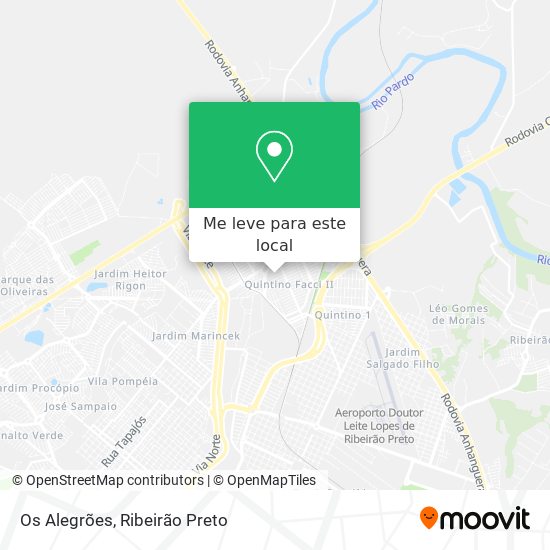 Os Alegrões mapa