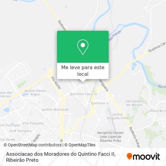 Associacao dos Moradores do Quintino Facci II mapa