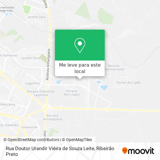 Rua Doutor Urandir Viêira de Souza Leite mapa