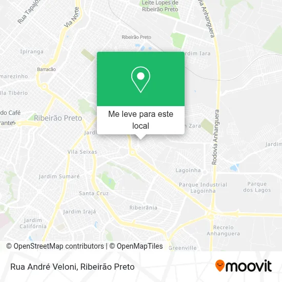 Rua André Veloni mapa