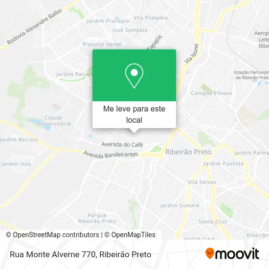 Rua Monte Alverne 770 mapa