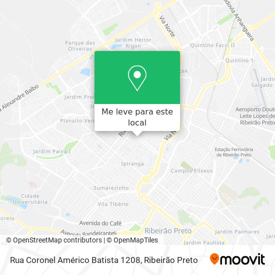 Rua Coronel Américo Batista 1208 mapa