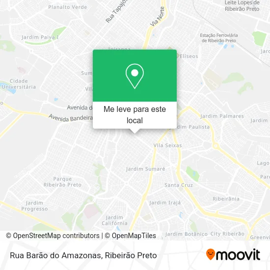Rua Barão do Amazonas mapa
