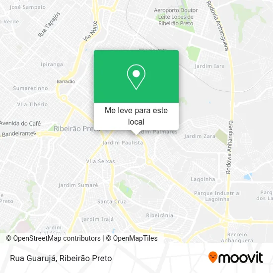 Rua Guarujá mapa