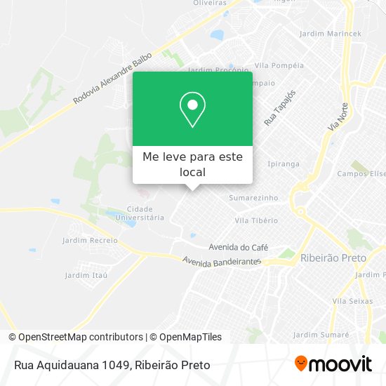 Rua Aquidauana 1049 mapa