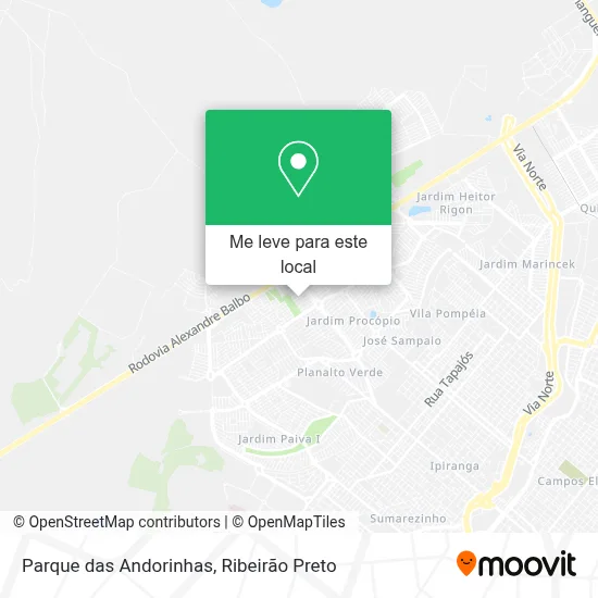 Parque das Andorinhas mapa