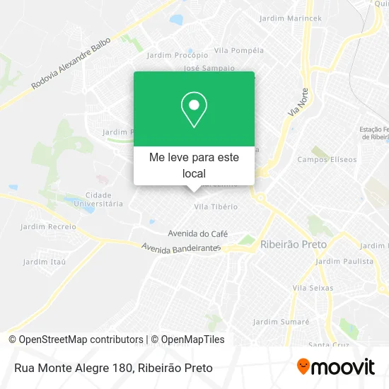 Rua Monte Alegre 180 mapa