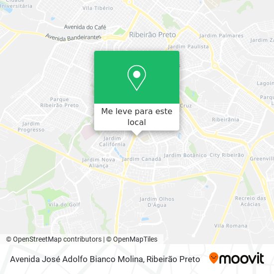 Avenida José Adolfo Bianco Molina mapa