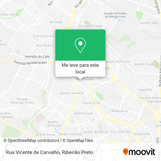 Rua Vicente de Carvalho mapa