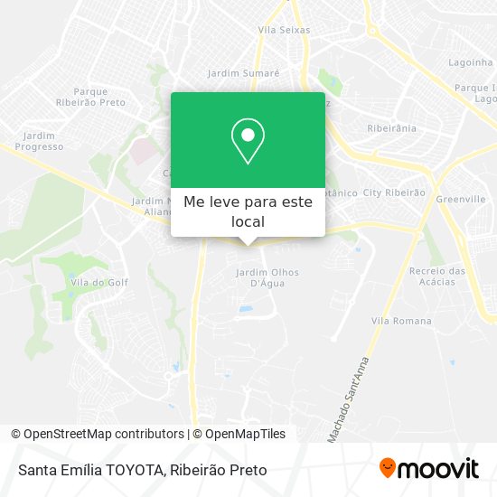 Santa Emília TOYOTA mapa