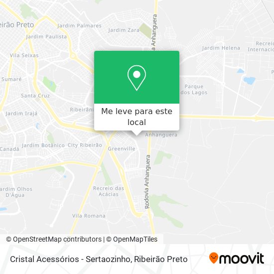 Cristal Acessórios - Sertaozinho mapa