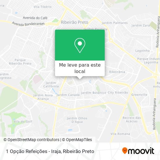 1 Opção Refeições - Iraja mapa