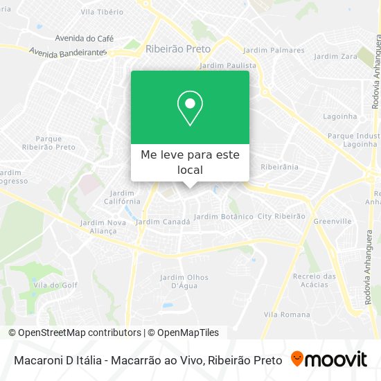 Macaroni D Itália - Macarrão ao Vivo mapa