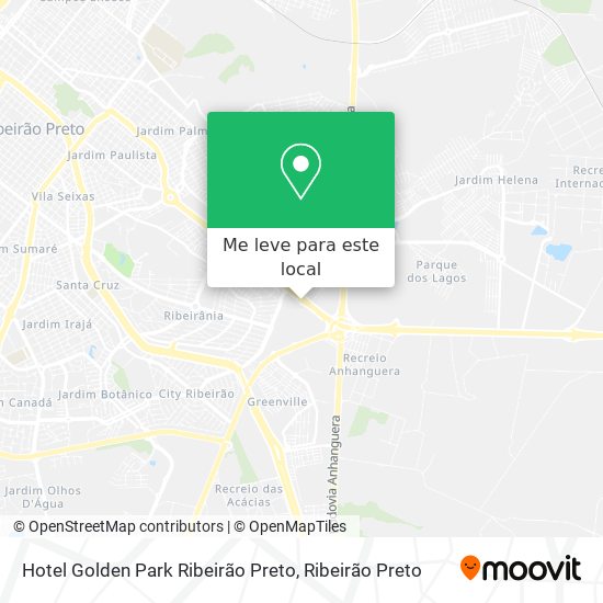 Hotel Golden Park Ribeirão Preto mapa