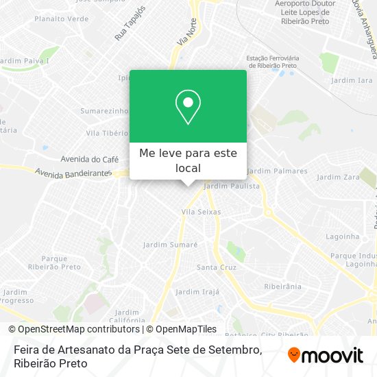 Feira de Artesanato da Praça Sete de Setembro mapa